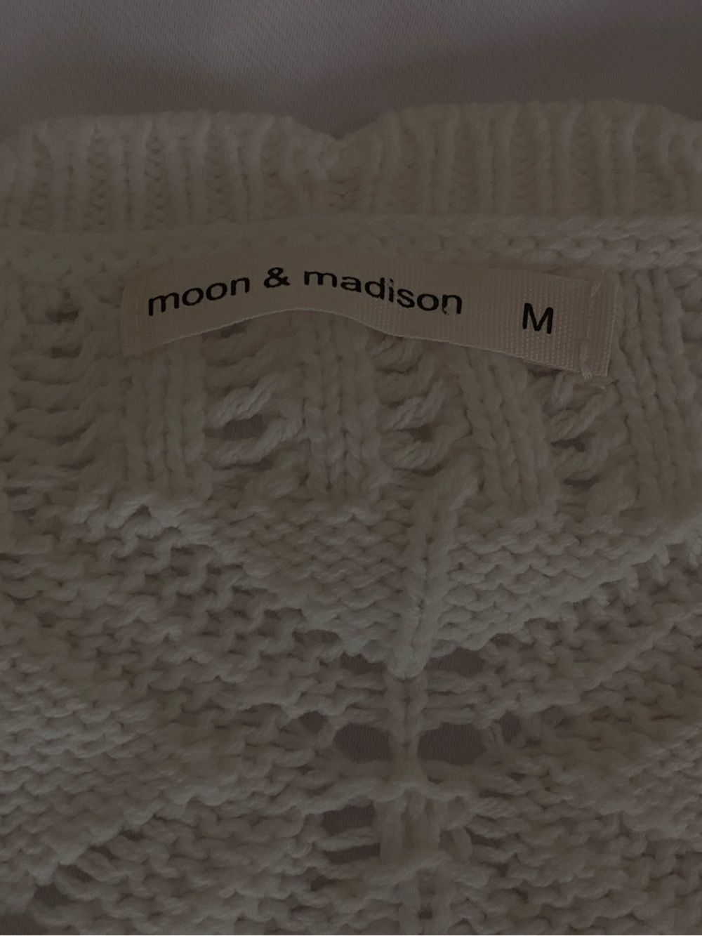 moon & madison Men's White Knit Undershirt - White